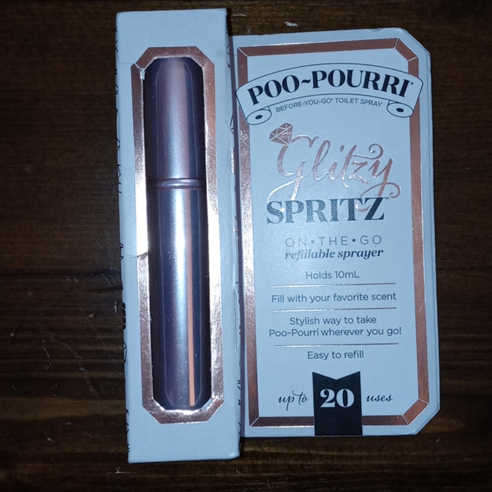 Poo-Pourri glitzy spritz refillable sprayer